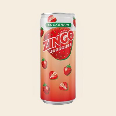 Zingo Jordgubb Sockerfri 330 ml